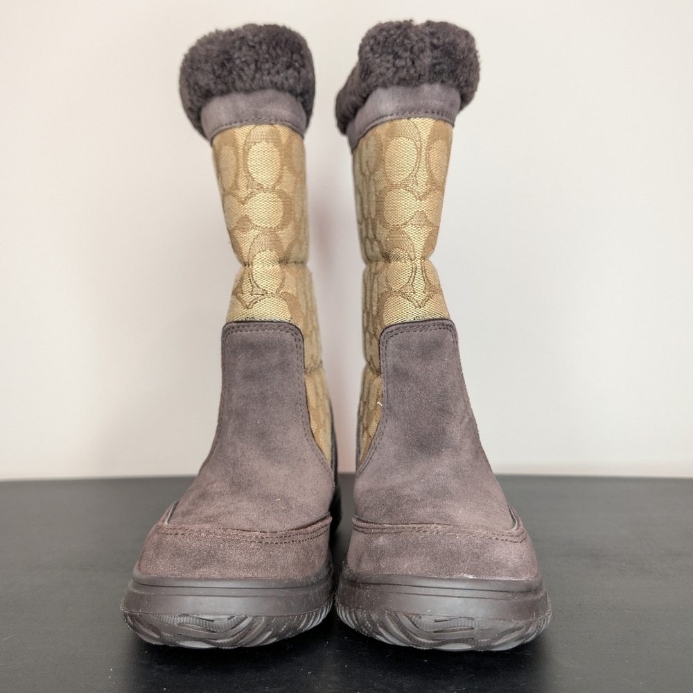 Coach Women's Sherman Signature Cold Weather Boots Size 6B - Picture 2 of 9